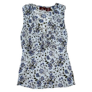 Y2K Jordache Babydoll Floral Tank Top